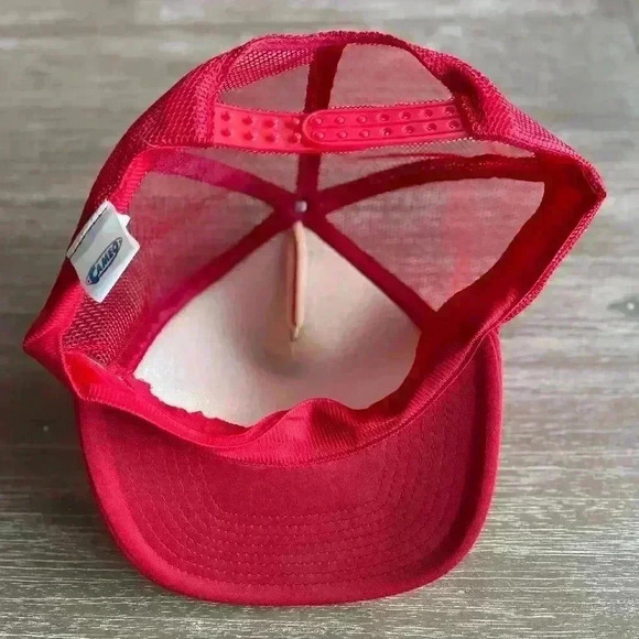 Elliott Insurance Service Inc Hat Snapback Cap Red Trucker Mesh Cameo - Picture 5 of 7
